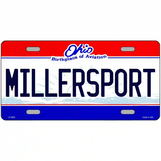 Millersport Ohio Metal Sign