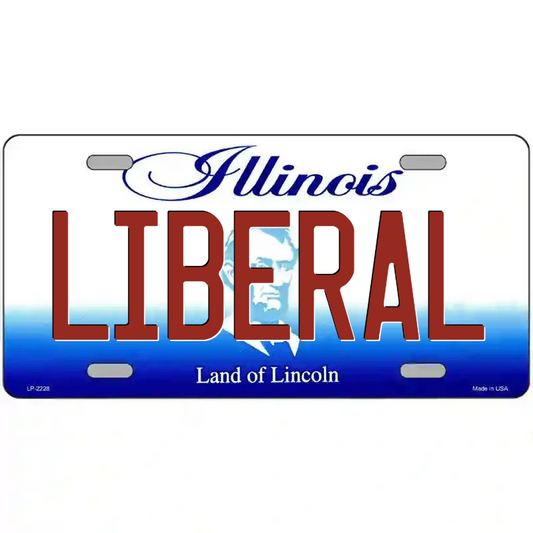 Liberal Illinois Metal Sign