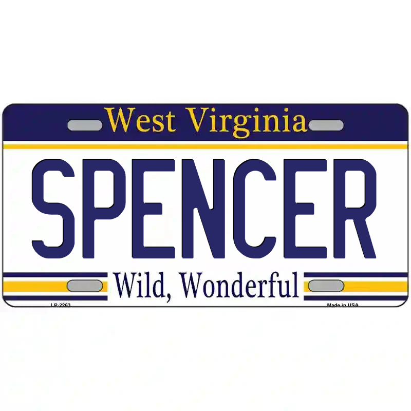 Spencer West Virginia Metal Sign