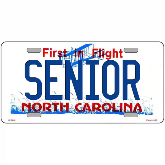 Senior North Carolina Metal Sign