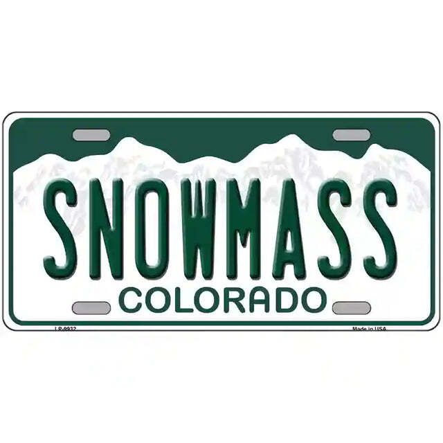 Snowmass Colorado Metal Sign