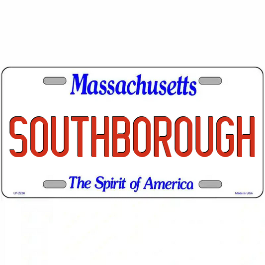 Southborough Massachusetts Metal Sign
