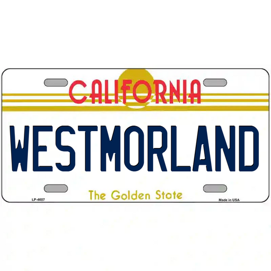Westmorland California Metal Sign