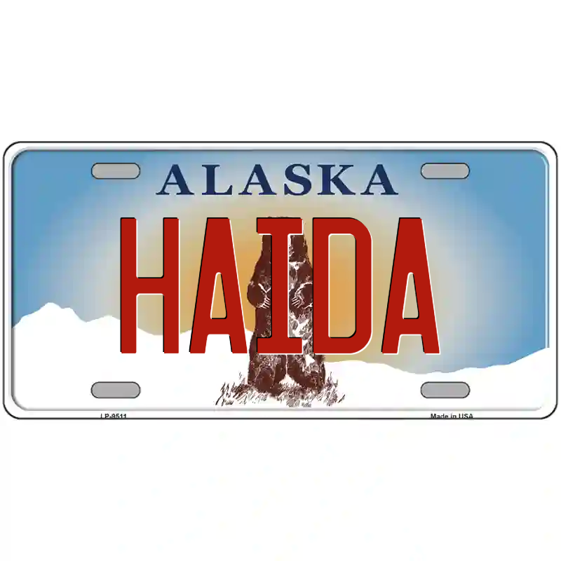 Haida Alaska Metal Sign