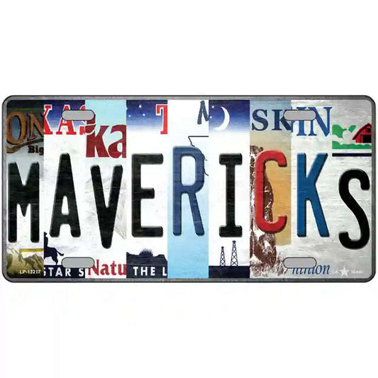 Mavericks Strip Art Metal Sign