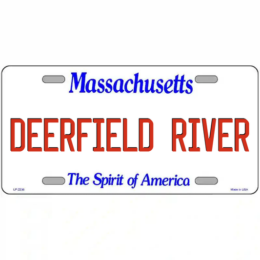 Deerfield River Massachusetts Metal Sign