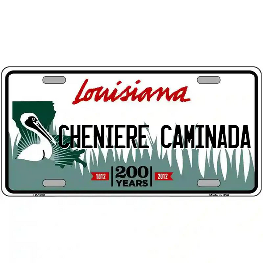 Cheniere Caminada Louisiana Metal Sign