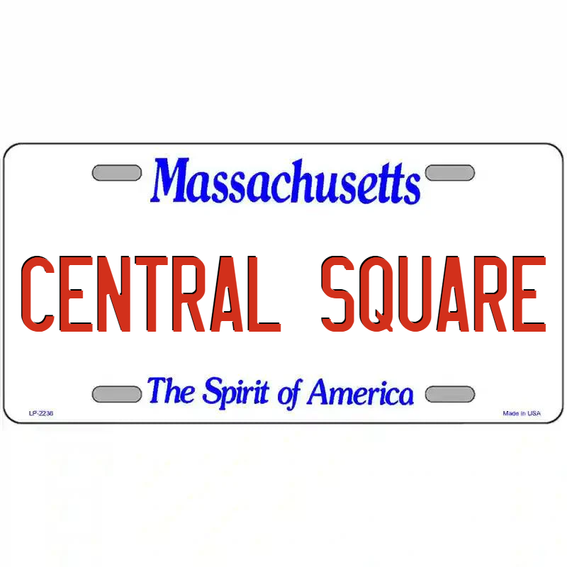 Central Square Massachusetts Metal Sign