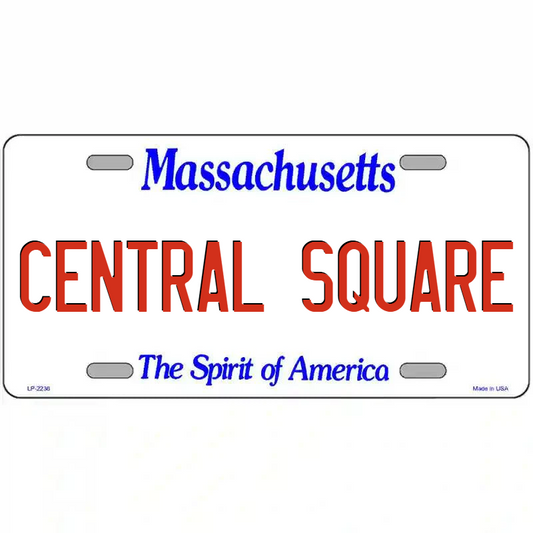 Central Square Massachusetts Metal Sign