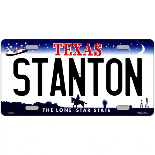 Stanton Texas Metal Sign