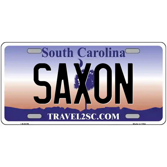 Saxon South Carolina Metal Sign