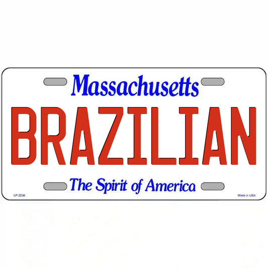 Brazilian Massachusetts Metal Sign