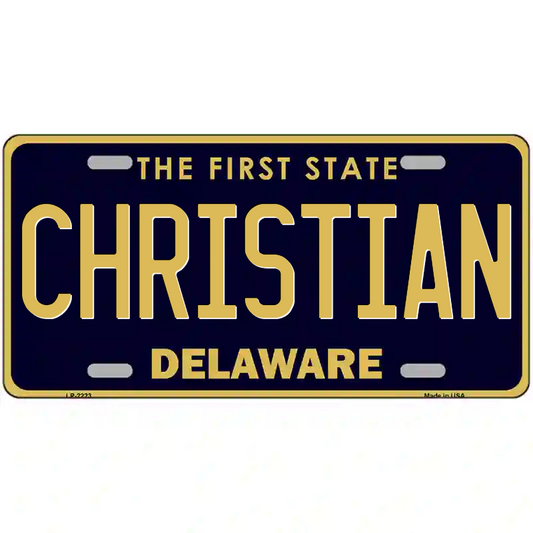 Christian Delaware Metal Sign