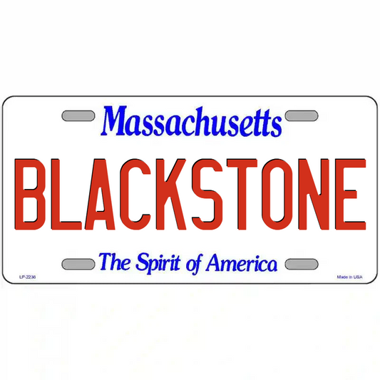 Blackstone Massachusetts Metal Sign