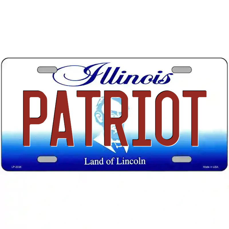 Patriot Illinois Metal Sign