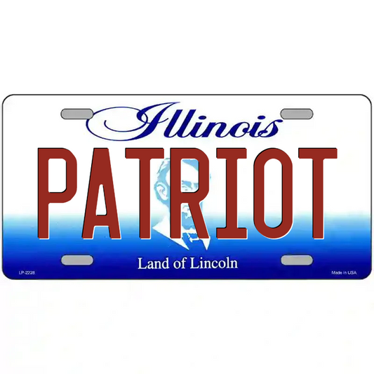 Patriot Illinois Metal Sign