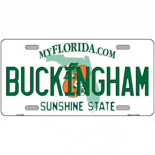 Buckingham Florida Metal Sign