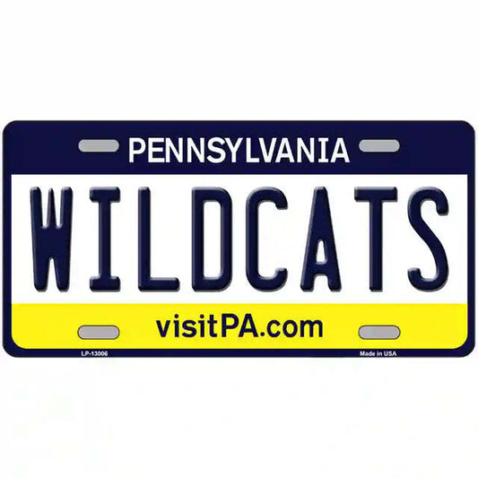 Wildcats Pennsylvania Metal Sign