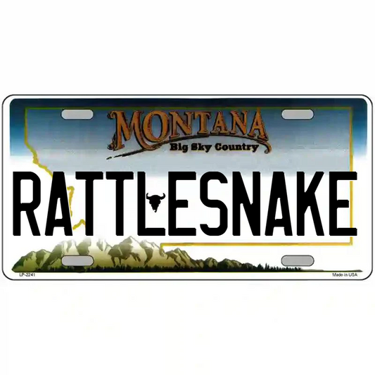 Rattlesnake Montana Metal Sign