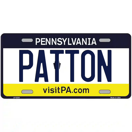 Patton Pennsylvania Metal Sign