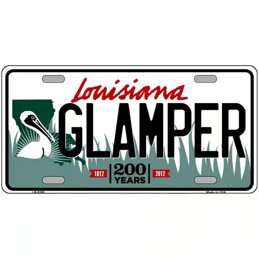 Glamper Louisiana Metal Sign