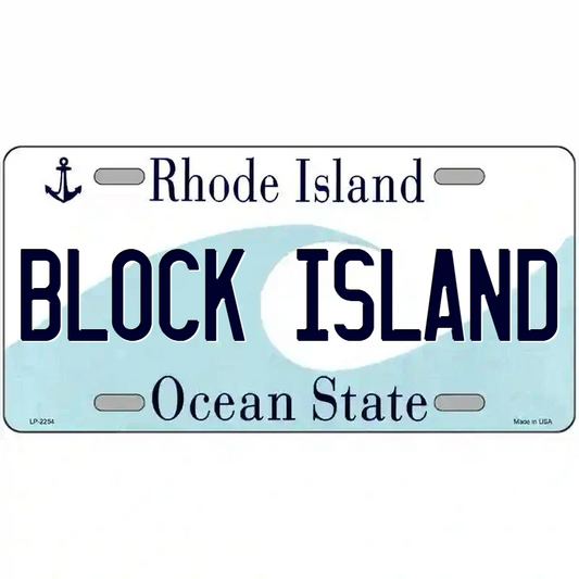 Block Island Rhode Island Metal Sign