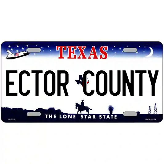 Ector County Texas Metal Sign