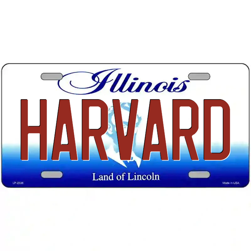 Harvard Illinois Metal Sign