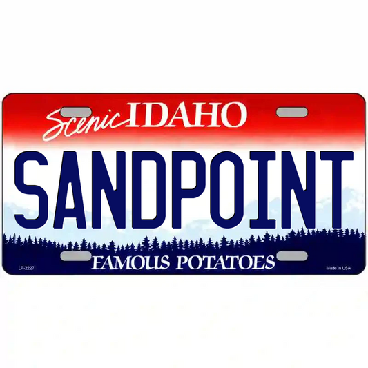 Sandpoint Idaho Metal Sign