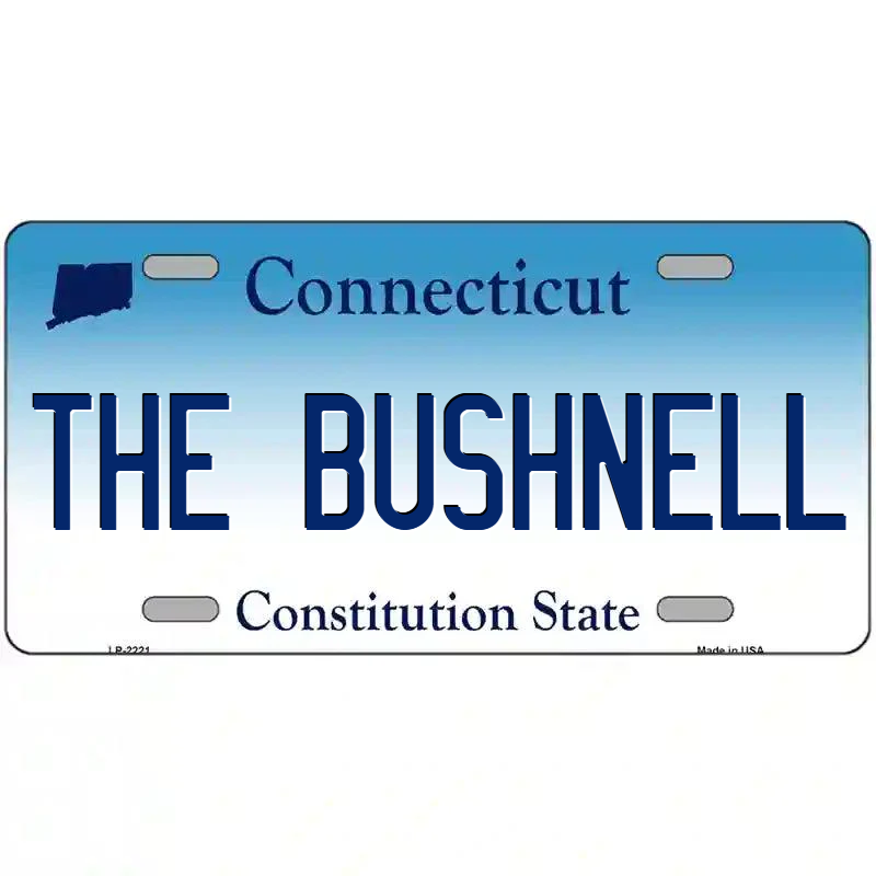 The Bushnell Connecticut Metal Sign