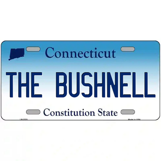 The Bushnell Connecticut Metal Sign