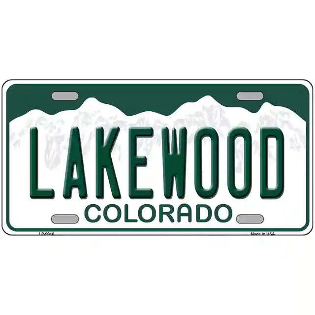 Lakewood Colorado Metal Sign
