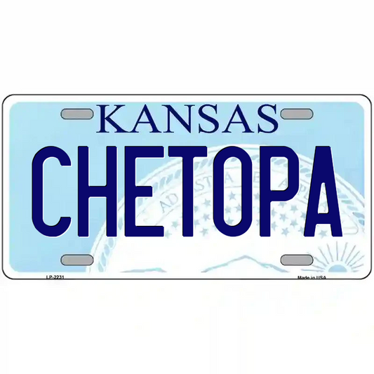 Chetopa Kansas Metal Sign