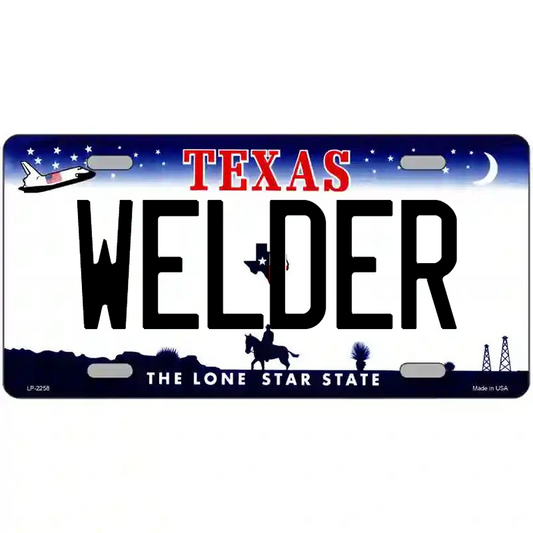 Welder Texas Metal Sign