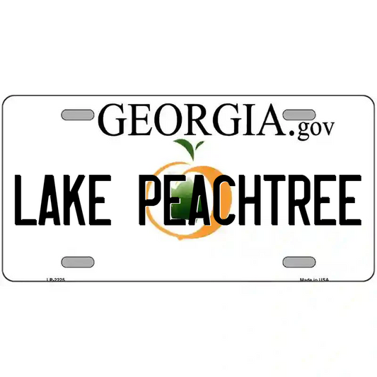 Lake Peachtree Georgia Metal Sign