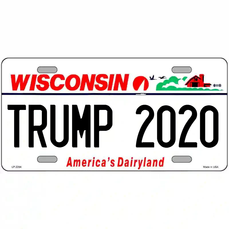 Trump 2024 Trump 2020 Trump 2016 Wisconsin Metal Signs Bundle - 3 Sign