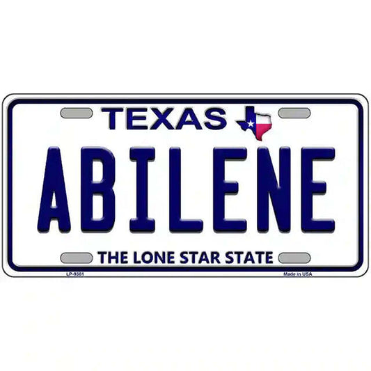 Abilene Texas Metal Sign