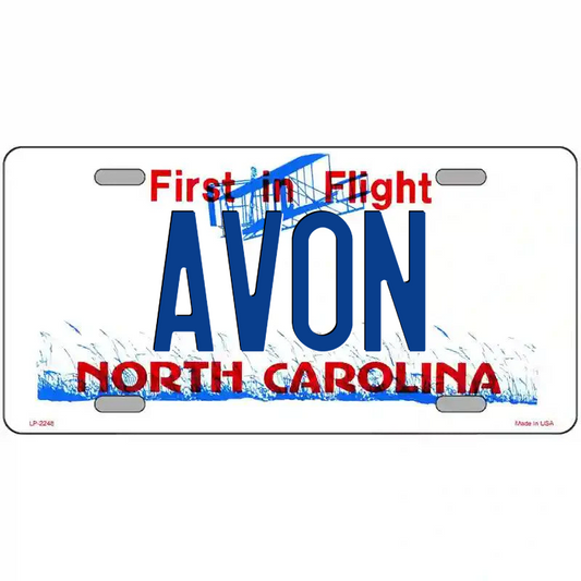Avon North Carolina Metal Sign