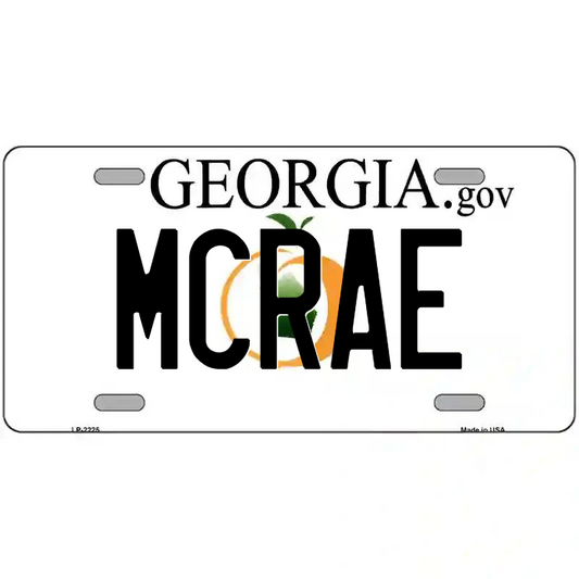 McRae Georgia Metal Sign
