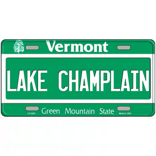 Lake Champlain Vermont Metal Sign