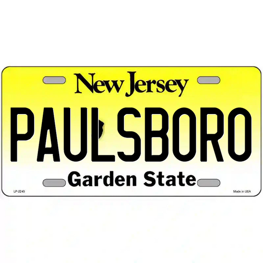 Paulsboro New Jersey Metal Sign