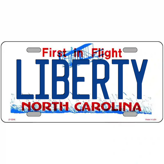 Liberty North Carolina Metal Sign