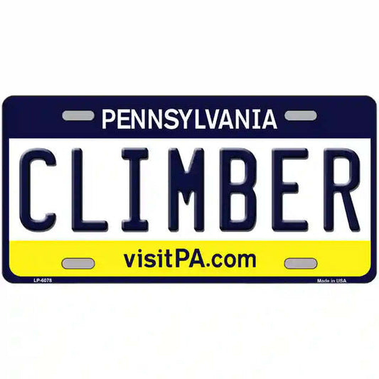 Climber Pennsylvania Metal Sign