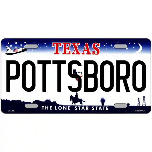 Pottsboro Texas Metal Sign