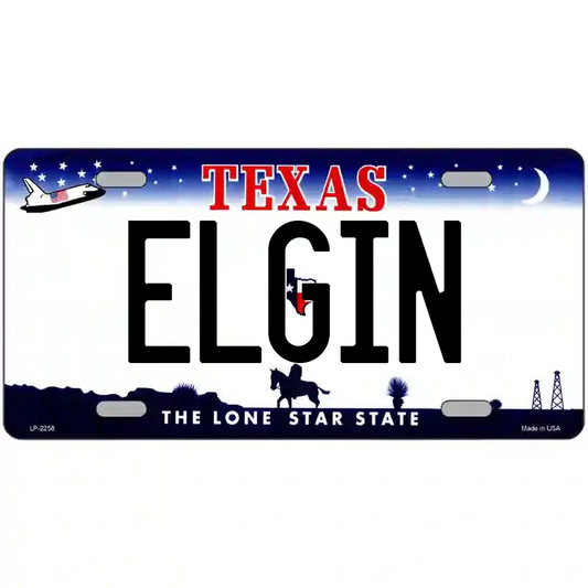 Elgin Texas Metal Sign