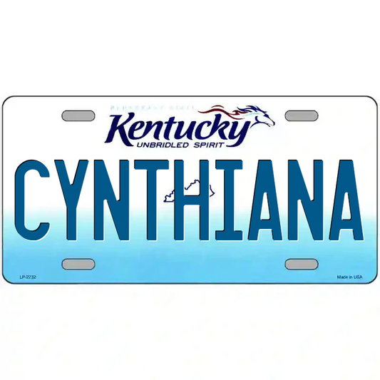 Cynthiana Kentucky Metal Sign