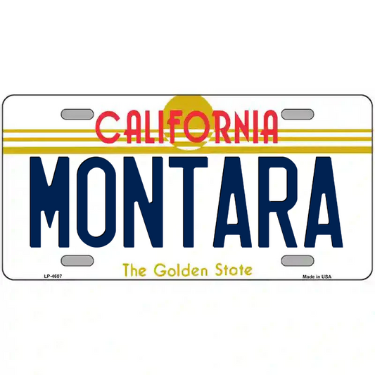 Montara California Metal Sign