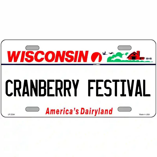 Cranberry Festival Wisconsin Metal Sign