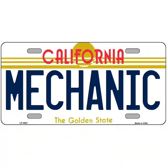 Mechnic California Metal Sign