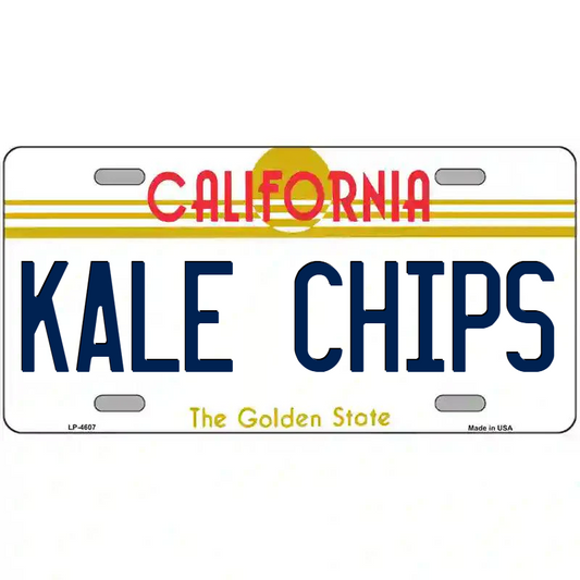 Kale Chips California Metal Sign